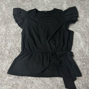 Express peplum wrap blouse NWOT